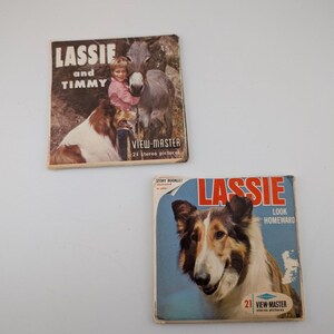 VTG Sawyer’s View-Master Lassie Reel Packets (Lot of 2) 1959(B474) & 1965(B480)