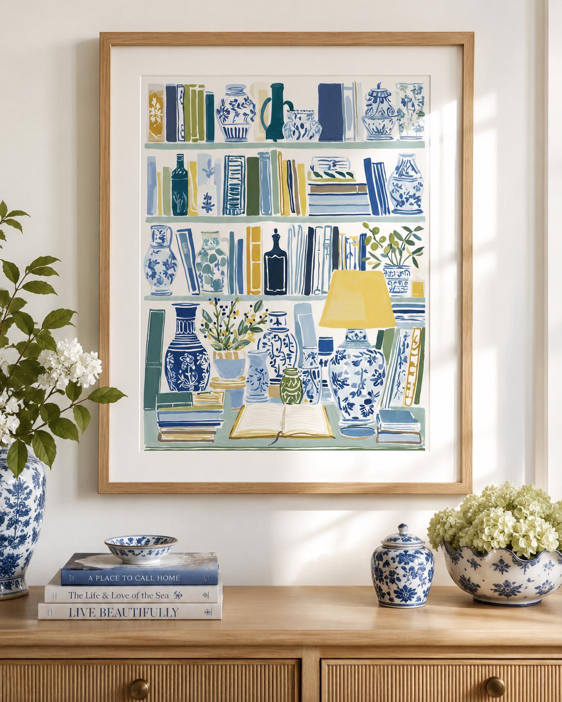 Blue and White Vintage Books - Etsy