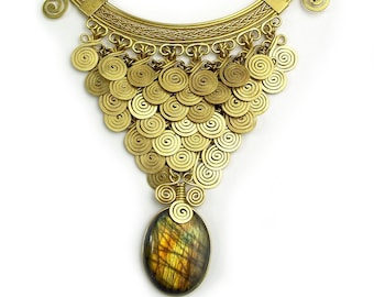 Wire Wrapped Necklace "Cleopatra"