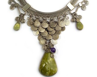 Wire Wrap Necklace "Nela III"