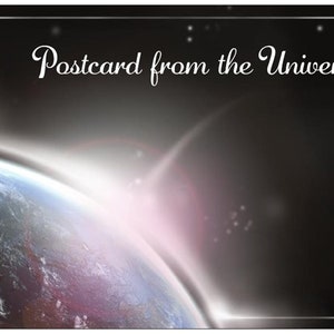 Give Joy - Handschriftliche Postkarte aus dem Universum