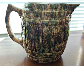 アンティーク モートン陶器 スポンジウェア ピッチャー