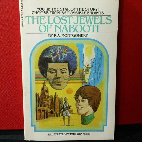 Zaginione klejnoty Nabooti przez R.A. Montgomery i zilustrowane przez Pawła Granger rocznika 1981 wybierz własną przygodę książka nr 10 książki