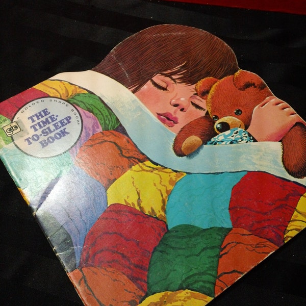 The Time-To-Sleep Book by Kathleen Allan Meyer and illustrated by Rod Ruth vintage 1980 children's softcover Golden Shape Book