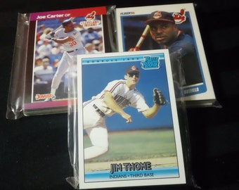 Vintage Cleveland Indians Baseball Card Team Set ~ Your choice: 1989 Donruss, 1990 Fleer or 1992 Donruss