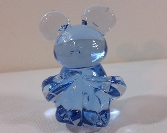 Vintage Blue Glass Koala Bear figurine paperweight