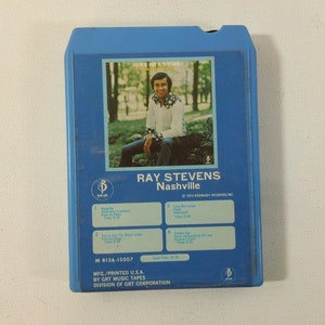 レイ・スティーブンス - ナッシュビル - M 8136 15007 ~ 8 トラック テープ カートリッジ、アルバム (Barnaby Records/GRT、1973) ~ 70 年代カントリー ミュージック