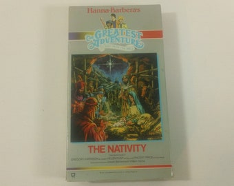 Hanna Barbera's The Greatest Adventure Stories From The Bible: The Nativity - animated VHS video cassette,color/30min (1987)