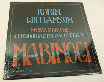 Robin Williamson - Music For The Mabinogi - FF 340 - 12" vinyl lp, album (Flying Fish,1984) 80s Folk Soundtrack ~ Still Sealed