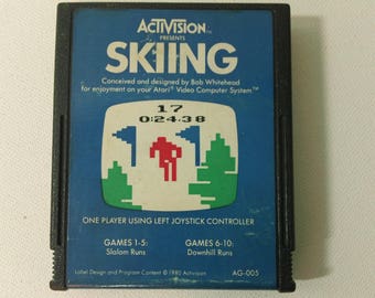 Skiing for Atari 2600 video game console (Activision,1980) Cartridge only