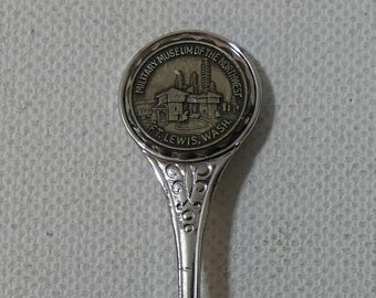 Vintage Military Museum of the Northwest at Fort Lewis, Washington souvenir Mini Collector Spoon ~ Bruce