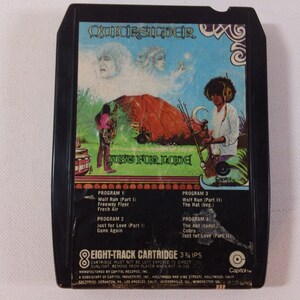 クイックシルバー メッセンジャー サービス - Just For Love - 8XT 498 ~ 8 トラック テープ カートリッジ、アルバム (Capitol Records、1970) ~ 70 年代のロック ミュージック