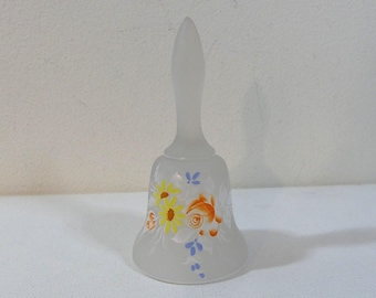 Campana Westmoreland in vetro satinato trasparente da 5" con decalcomania spray floreale
