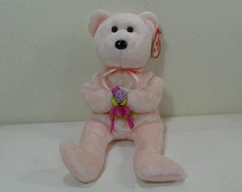 Dear ~ Ty Beanie Babies Plush Mother's Day Bear #4706 ~ vintage Collectible Stuffed Animal Toy with Tags