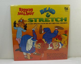 Raggedy Ann & Andy - Bend and Stretch - KSS 5012 - 12&quot; vinyl lp (Kid Stuff Records,1980) Children&#39;s / Educational ~ Still Sealed