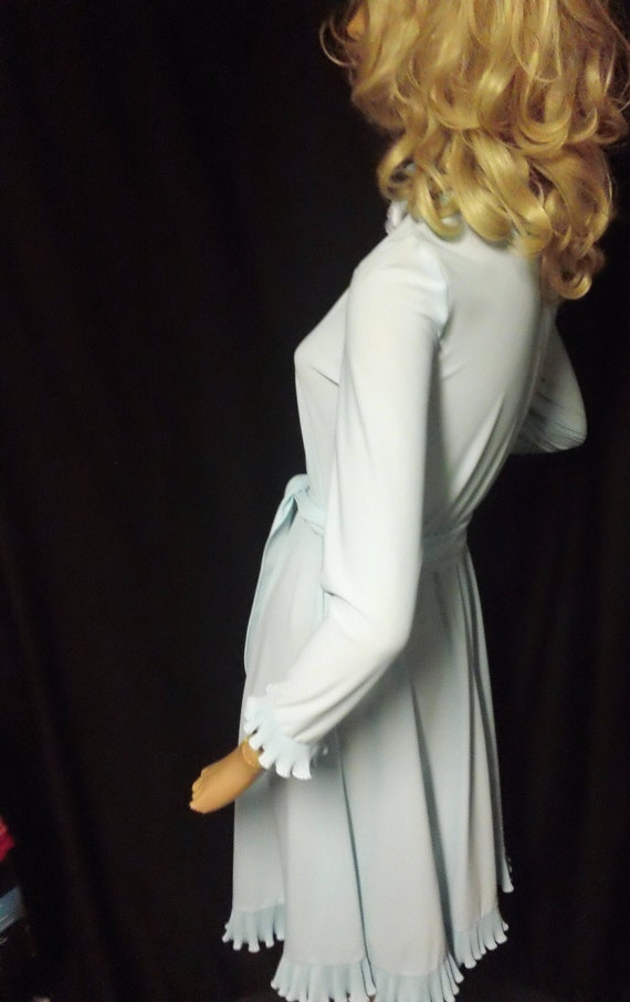 Vintage Light Blue Cora's Closet Knee Length Dres… - image 2