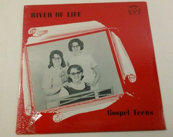 Gospel Teens - River Of Life - 80153 - 12" vinyl lp, album (Gospel Recording Service,1968) Private Press Xtian music ~ Still Sealed