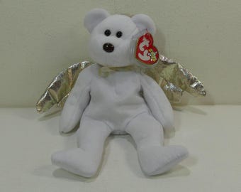 Halo II ~ Ty Beanie Babies Plush Winged Angel Bear #4269 ~ vintage 2001 Collectible Stuffed Animal Toy with Tags