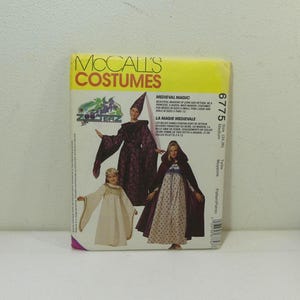 McCall's Costumes 6775 ~ Zooterz Medieval Magic (Princess, Queen & Maiden) ~ vintage 1993 uncut Sewing Pattern ~ Misses' Medium (34,36)
