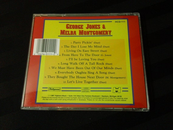 George Jones Melba Montgomery Hcd 111 Audio Cd Reissue Etsy