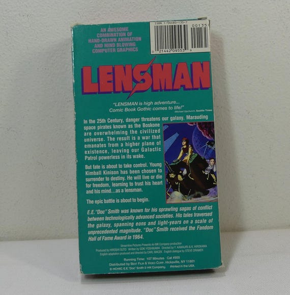 Lensman (1984 Anime Film) - VHS Video Cassette, 107min/color (best