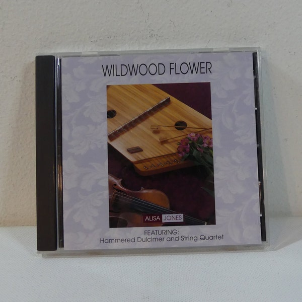 Alisa Jones - Wildwood Flower - CBD240776 - audio CD, album (Cumberland Records,1997) Hammered Dulcimer & String Quartet music compact disc