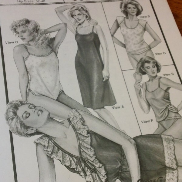 Ann Person Collectibles Stretch & Sew Pattern 2072 - Lingerie Collection vintage 1992 uncut sewing pattern