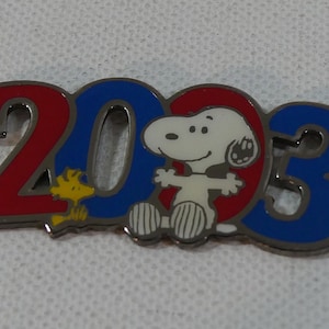 2003 Peanuts Snoopy & Woodstock Metal Refrigerator Magnet ~ Pinnacle Designs