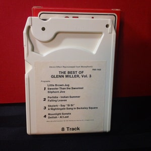 The Best of Glenn Miller Vol. III P8S 1432 8-Track Tape Cartridge, compilation album RCA Victor,1969 Big Band Jazz image 2