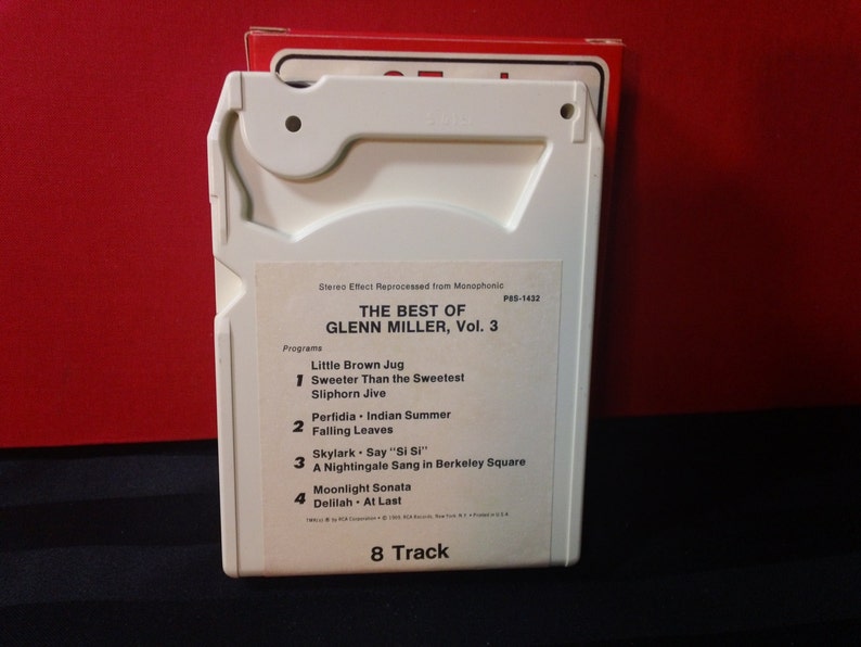 The Best of Glenn Miller Vol. III P8S 1432 8-Track Tape Cartridge, compilation album RCA Victor,1969 Big Band Jazz image 2