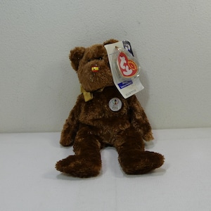 Champion (Spain) ~ Ty Beanie Babies Plush FIFA World Cup Soccer Bear #4408 ~ vintage 2002 Collectible Stuffed Animal Toy with Tags
