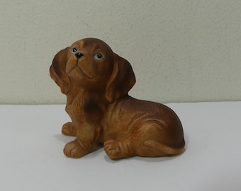Vintage Homco Dachshund Puppy 1980's Homco Home Interior # 1467