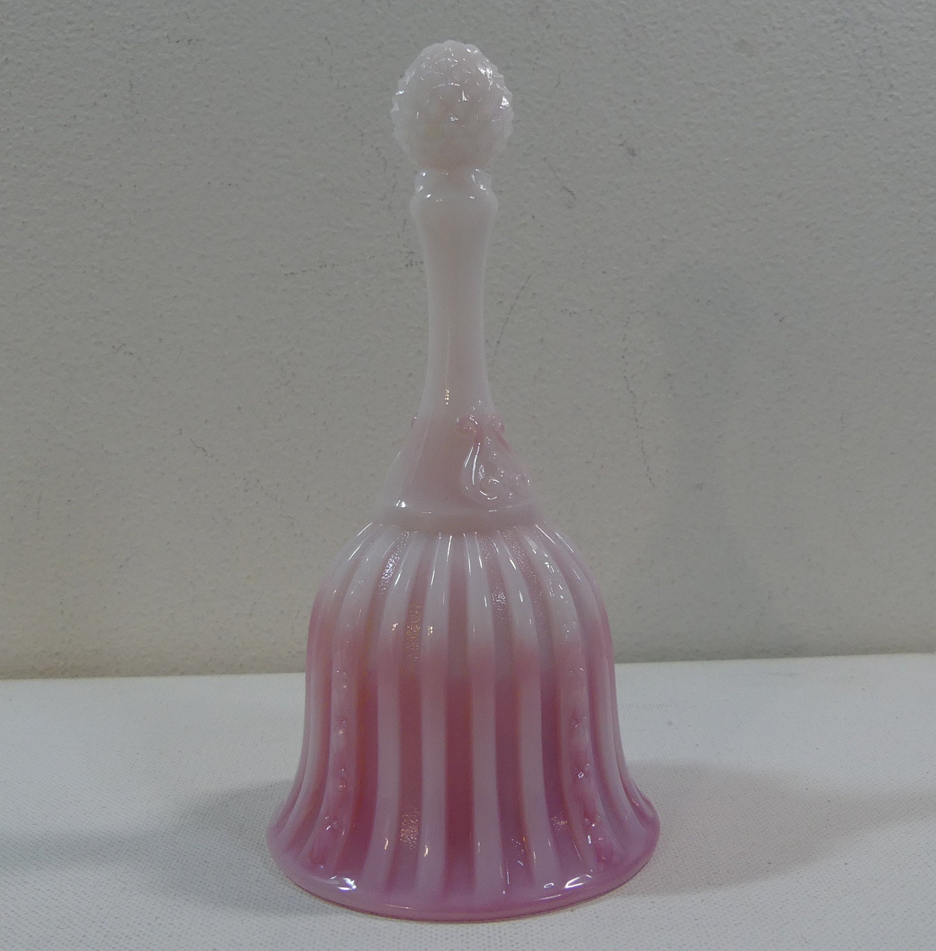 Vintage 70s Fenton Art Glass Rosalene Faberge Bell #8466 RE - Etsy