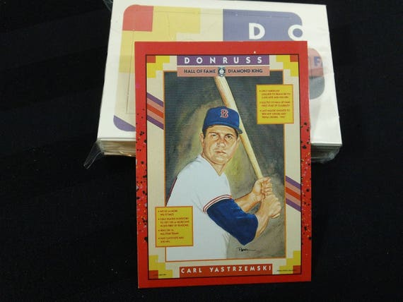 Carl Yastrzemski 1990 Donruss Diamond King Puzzle ~ Vintage