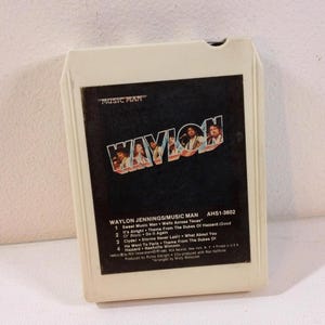 ウェイロン・ジェニングス - ミュージックマン ~ AHS1 3602 ~ 8トラック テープカートリッジ、アルバム (RCA レコード、1980) 80年代カントリーミュージック