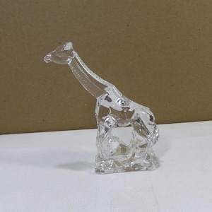 Crystal Clear Industries Italy 24% Lead Crystal 4.75&quot; Giraffe Figurine