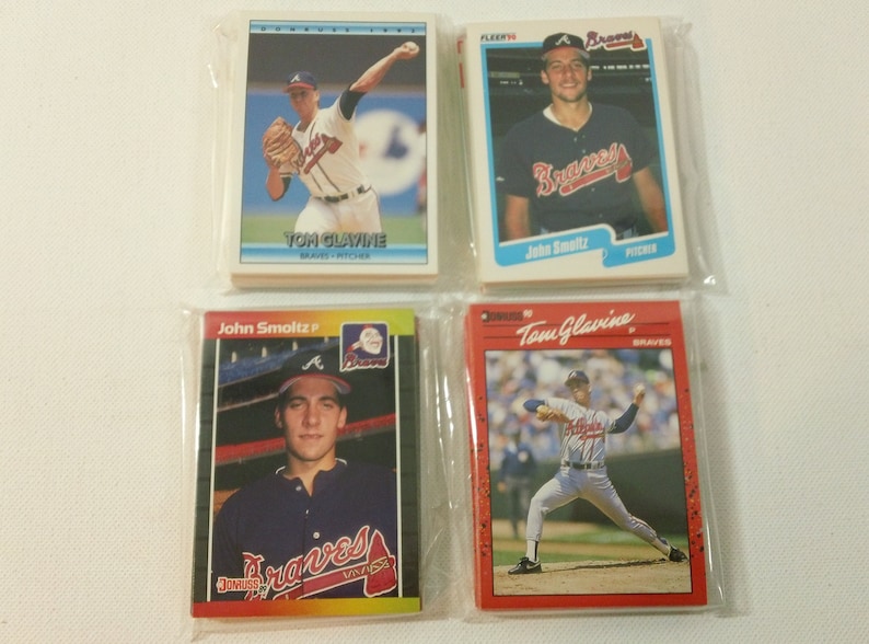 Vintage Atlanta Braves Baseball Card Team Set Your Choice Etsy