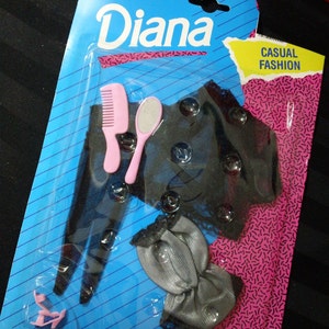 Vintage 90s Diana Casual Fashion Doll Clothes ~ Jacket, Teddy & Thigh Highs with Pink Heels ~ factory-sealed Outfit for 11.5" fashion dolls image 9