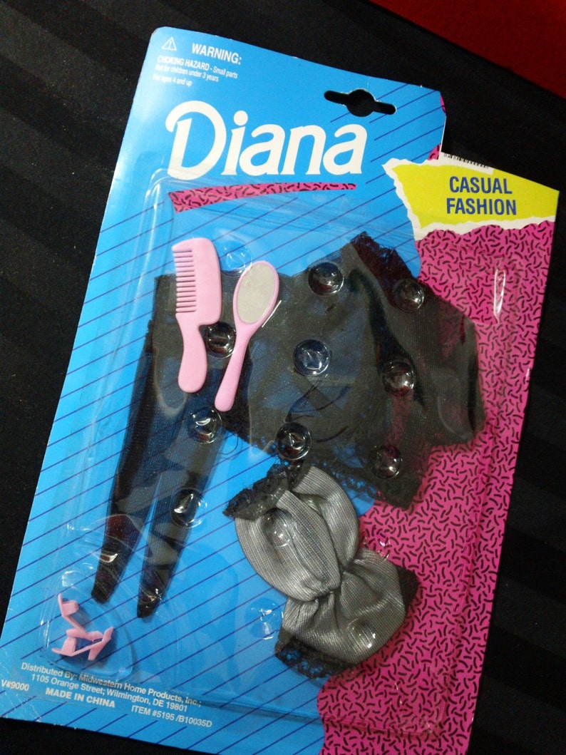 Vintage 90s Diana Casual Fashion Doll Clothes ~ Jacket, Teddy & Thigh Highs with Pink Heels ~ factory-sealed Outfit for 11.5" fashion dolls image 9