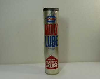 SOHIO Moly Lube 多目的グリース 14.5 オンス フルチューブ ~ ビンテージ スタンダード オイル オブ オハイオの広告
