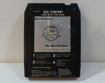 Bad Company - Run With The Pack ~ TP 8503 ~ 8-Track Tape Cartridge, album (Swan Song, 1976) ~ 70s Rock music