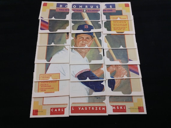 Carl Yastrzemski 1990 Donruss Diamond King Puzzle ~ Vintage