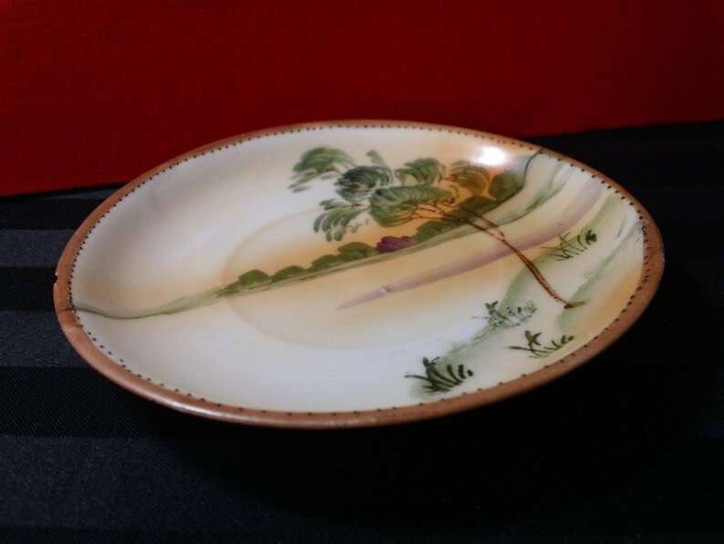 Antique Nippon Teoh China Handpainted Porcelain Plate / Etsy