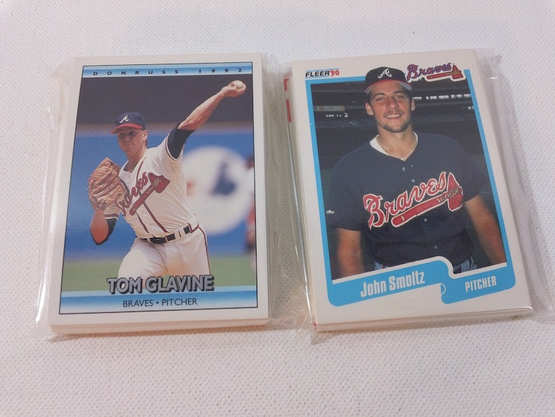 Vintage Atlanta Braves Baseball Card Team Set Your Choice Etsy