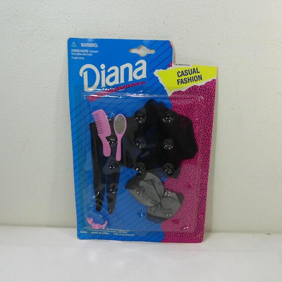 Vintage 90s Diana Casual Fashion Doll Clothes ~ Jacket, Teddy & Thigh Highs with Pink Heels ~ factory-sealed Outfit for 11.5" fashion dolls