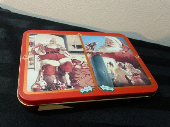 Vintage 1995 Coca-Cola brand Christmas Nostalgia Playing Cards | Etsy