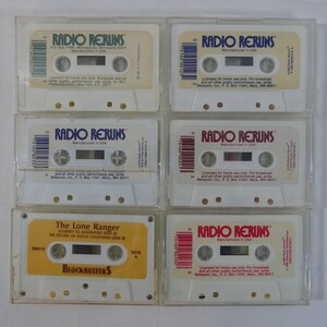 Set aus sechs Old-Time Radio Hörkassetten Radio Reruns, 1978-82 Jack Benny, Abbott & Costaello, Lum und Abner, Lone Ranger und mehr Bild 2
