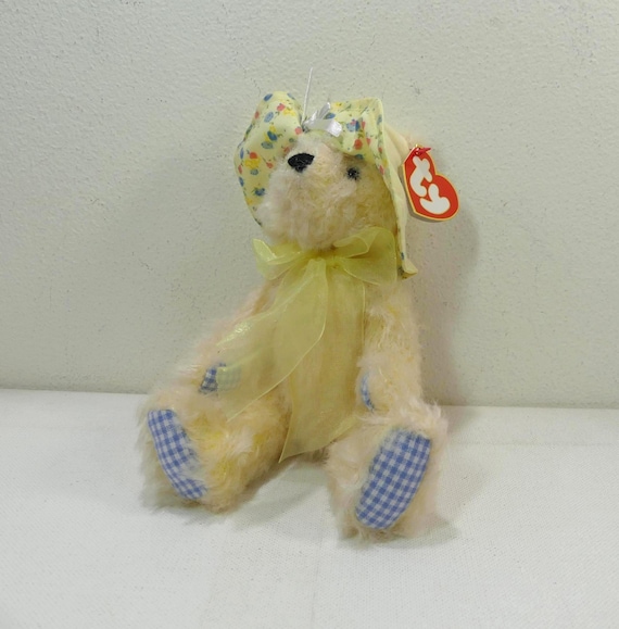 Emma Ty Attic Treasures Collection Jointed Yellow Teddy Bear