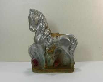 Vintage Chalkware 10.5" Western-style Horse figure Statue