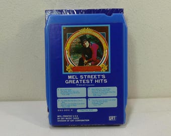 Mel Street's Greatest Hits - 8185 8010 ~ 8-Track Tape Cartridge, compilation album (GRT, 1976) ~ 70s Country music